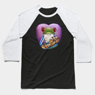 "Frog and Dog" - Frog Life collection Baseball T-Shirt